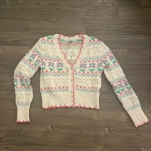 Zara embroidered cardigan
